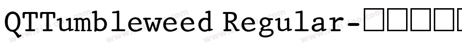 QTTumbleweed Regular字体转换